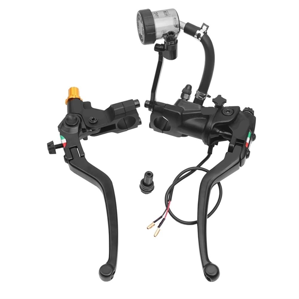 Radial montierter Motorrad-Bremskupplungspumpen-Hauptzylinder 19RCS, kompatibel mit MT01 07 09 CBR650 CBR650R und ähnlichen Modellen(BLACK AB) von EGRMZ