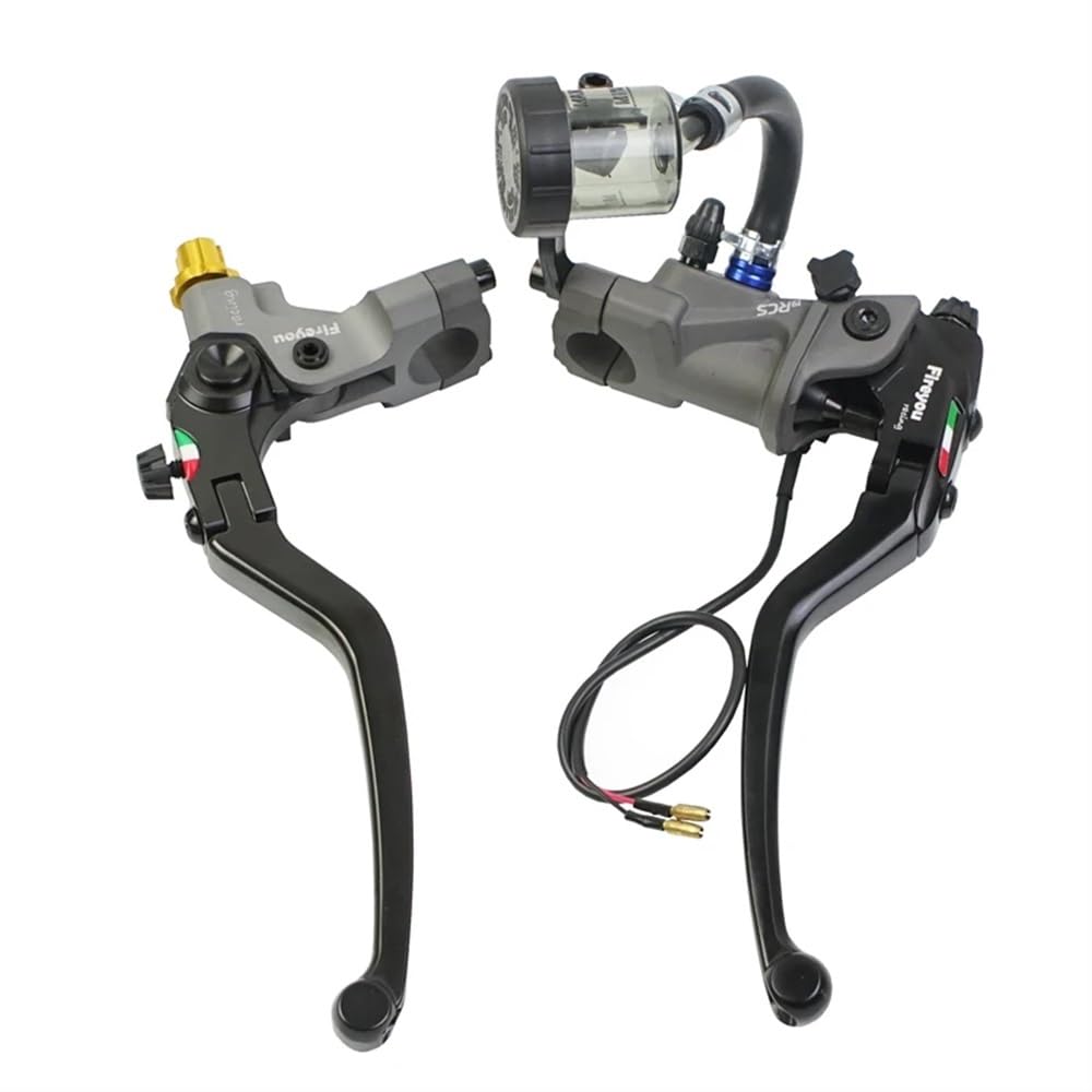 Radial montierter Motorrad-Bremskupplungspumpen-Hauptzylinder 19RCS, kompatibel mit MT01 07 09 CBR650 CBR650R und ähnlichen Modellen(GREY AB) von EGRMZ
