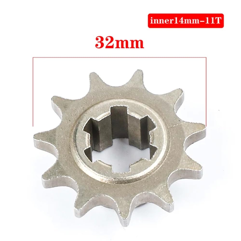 Universal 25H T8F Getrieberitzel vorne 11 14 17 20T kompatibel mit 47cc, Moto Dirt Pit Bikes und Mopeds 20 Zahnritzel(T8F 11T) von EGRMZ