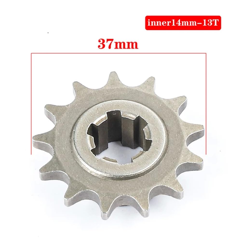Universal 25H T8F Getrieberitzel vorne 11 14 17 20T kompatibel mit 47cc, Moto Dirt Pit Bikes und Mopeds 20 Zahnritzel(T8F 13T) von EGRMZ
