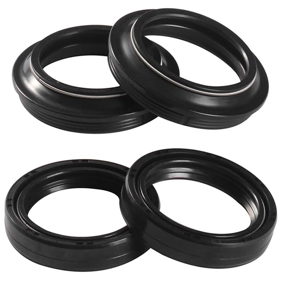 Vorderradgabel-Öldichtung und Staubschutz, kompatibel mit F800GT F800S F800ST F800R ABS 4R80K71 E8STK71 E8STK73 2007–2017(2PCS OIL 2PCS DUST) von EGRMZ