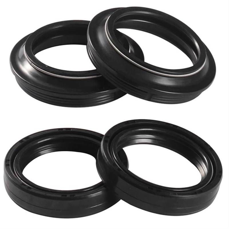 Vorderradgabel-Öldichtung und Staubschutz, kompatibel mit F800GT F800S F800ST F800R ABS 4R80K71 E8STK71 E8STK73 2007–2017(2PCS OIL 2PCS DUST) von EGRMZ