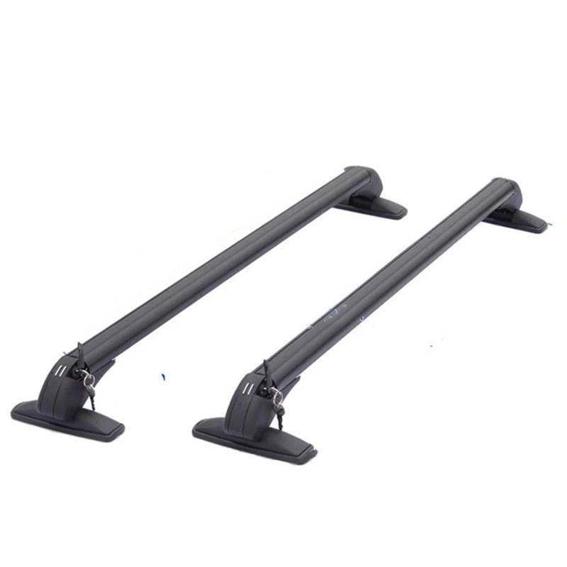 Dachträger 1 Paar universelle Dachträgerschienen für die Autodachmontage, schwarzer Gepäckträger aus Aluminium mit Schloss Oben am Autoträger. weiche Dachträger(2pcs 100cm) von EGUIAS