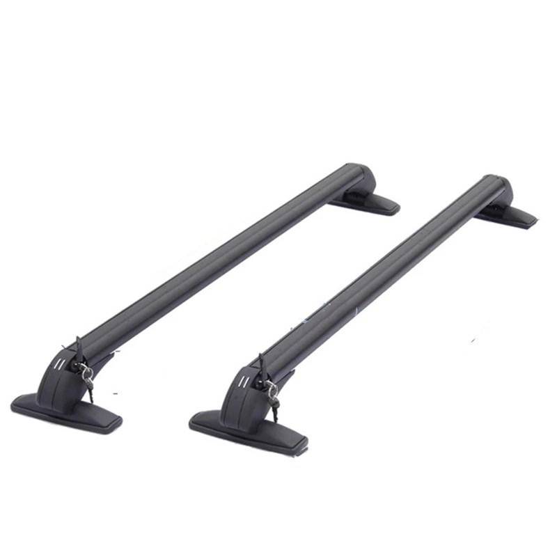 Dachträger 1 Paar universelle Dachträgerschienen für die Autodachmontage, schwarzer Gepäckträger aus Aluminium mit Schloss Oben am Autoträger. weiche Dachträger(2pcs 105cm) von EGUIAS