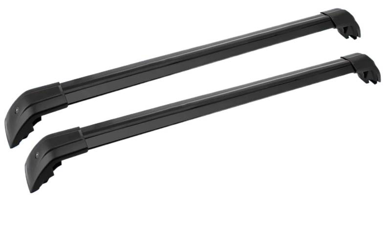 Dachträger 2 Stück passend für Chevy TRAX 2023 2024, Dachrelingträger-Querstangen, abschließbare Aluminiumlegierung. weiche Dachträger(Black) von EGUIAS