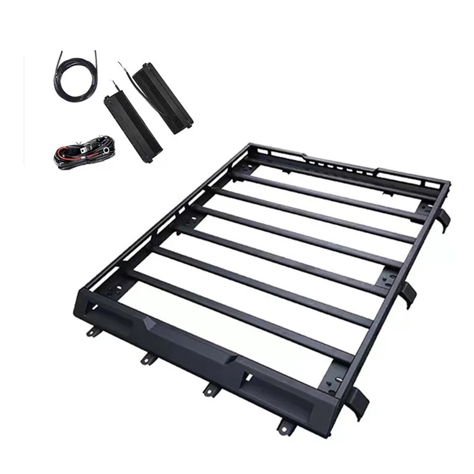 Dachträger Passend für Suzuki Jimny JB64 JB74 2019 2020 2021 2022, obere Dachgepäckträgerschiene, Gepäck-Querträgerschienenboxen, Korb. weiche Dachträger(A with Light Holes) von EGUIAS