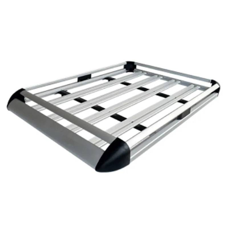 Dachträger Universeller Autodachträger, Gepäckkorb aus Aluminiumlegierung mit Stangen, passend für SUV – Einzeldeck, 127 x 90 cm. weiche Dachträger(2) von EGUIAS