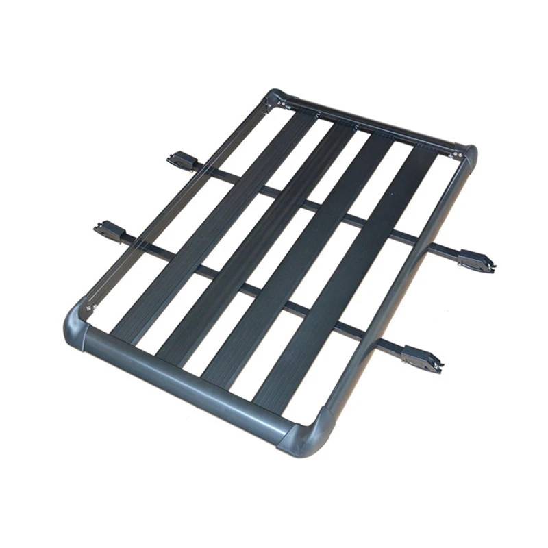 Dachträger Universeller Dachgepäckträger/Gepäckträgerkorb aus Aluminiumlegierung, passend für die Modifikation von Autos und SUVs. weiche Dachträger(Black 110cmX90cm) von EGUIAS