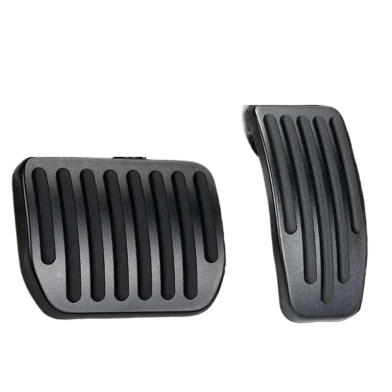 Fußablage Platte 2 stücke Fit Für Tesla Modell Y 2021-2023 Modell 3 Highland 2024 Aluminium Legierung Bremse Accelerator Fuß Pedal Abdeckung Bremspedalabdeckung(Black Color) von EGUIAS