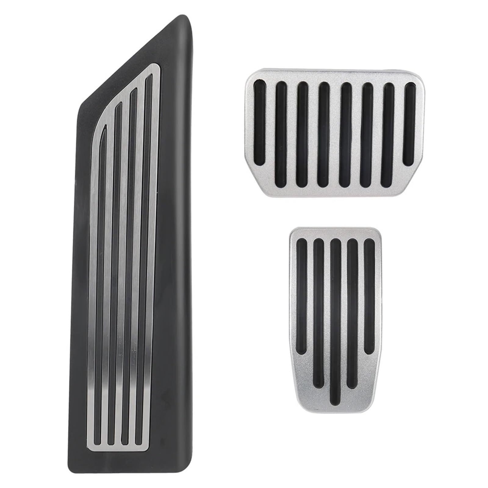 Fußablage Platte Aluminiumlegierung für Tesla Model 3 Y Fußpedal Auto-Innenraumteile Autozubehör mit Gummipads Abdeckung Restbremspedale Bremspedalabdeckung(SetB) von EGUIAS