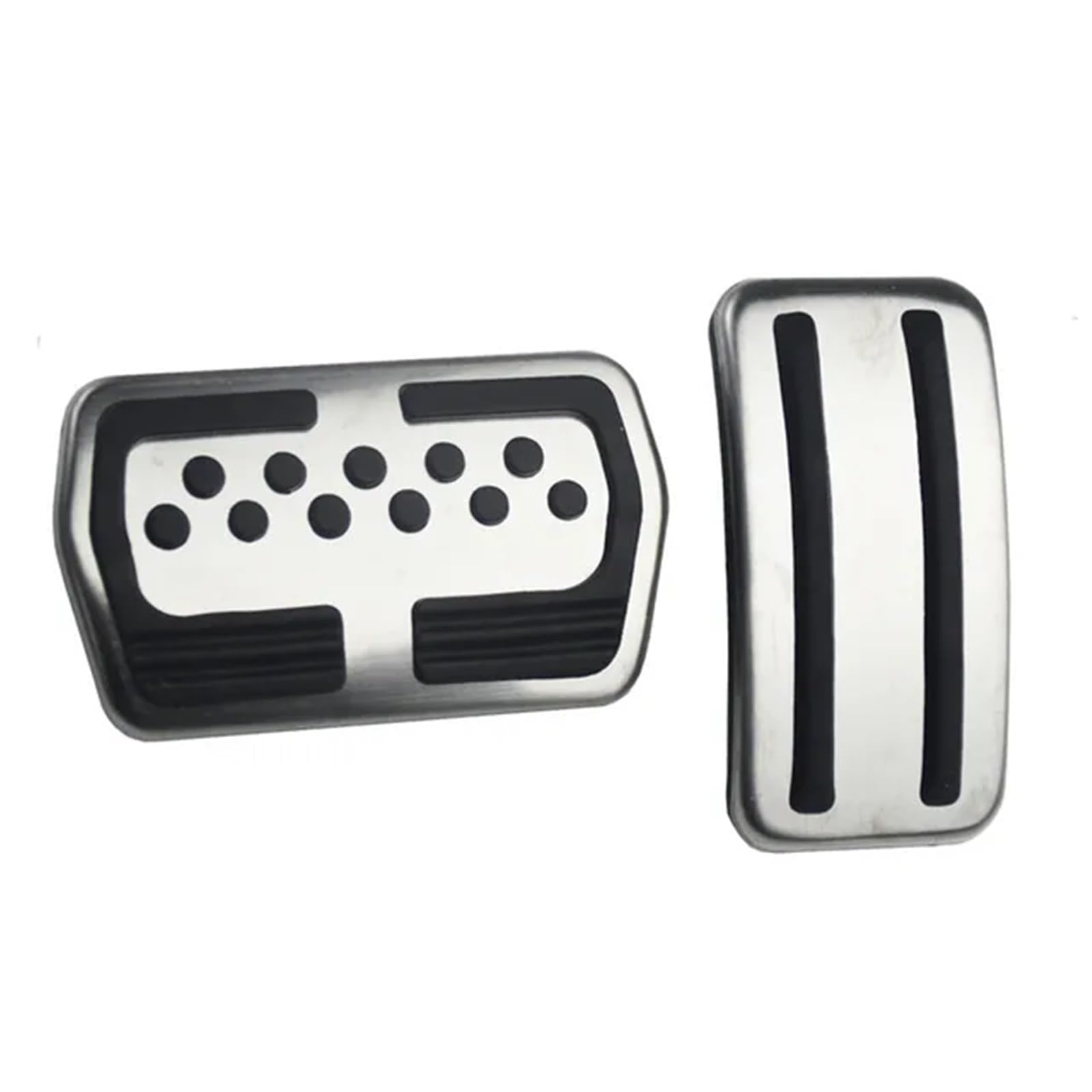 Fußablage Platte Auto Edelstahl Auto Pedal Pads Abdeckung Fit Für Ford Focus 2 3 4 MK2 MK3 MK4 RS ST Kuga Escape Bremspedalabdeckung(AT) von EGUIAS