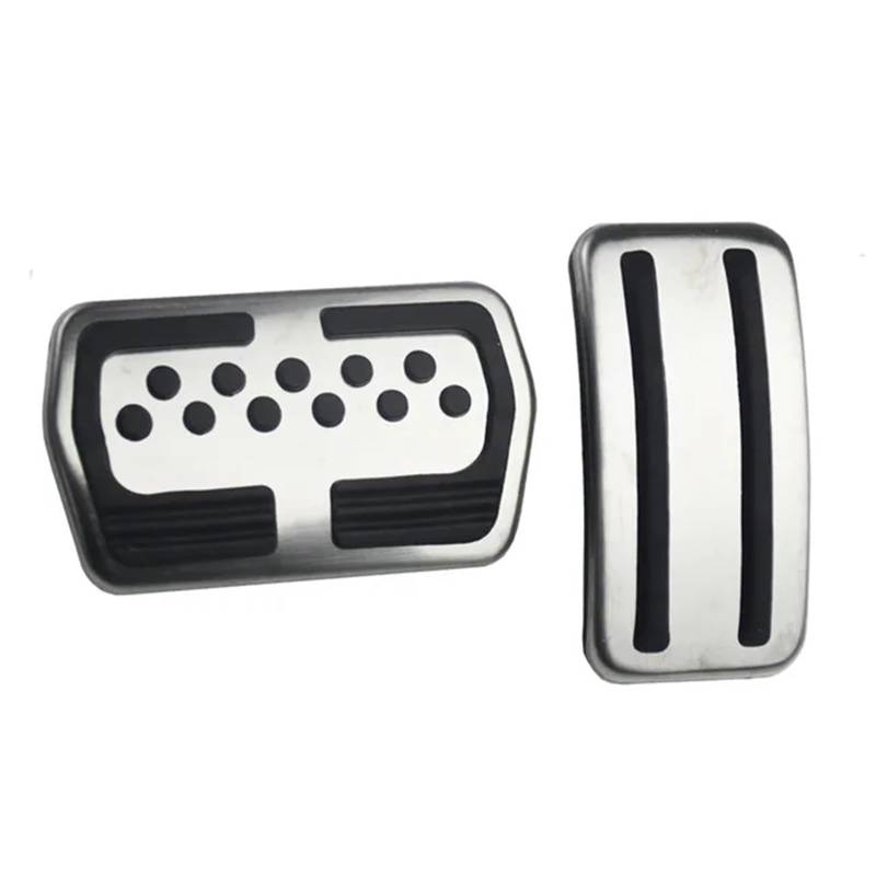Fußablage Platte Auto Edelstahl Auto Pedal Pads Abdeckung Fit Für Ford Focus 2 3 4 MK2 MK3 MK4 RS ST Kuga Escape Bremspedalabdeckung(AT) von EGUIAS