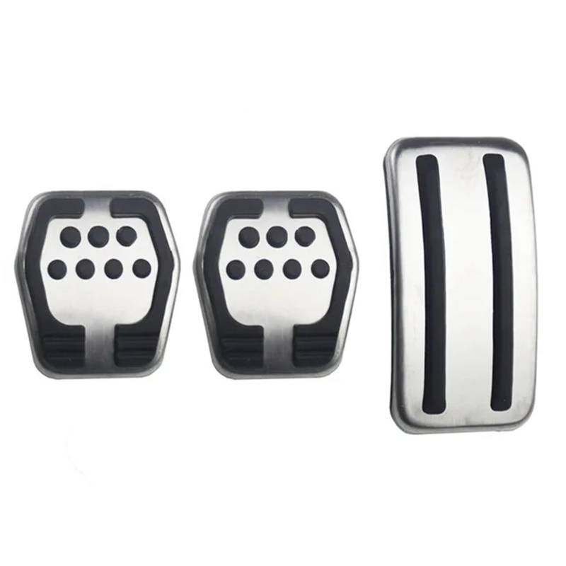 Fußablage Platte Auto Edelstahl Auto Pedal Pads Abdeckung Fit Für Ford Focus 2 3 4 MK2 MK3 MK4 RS ST Kuga Escape Bremspedalabdeckung(MT) von EGUIAS
