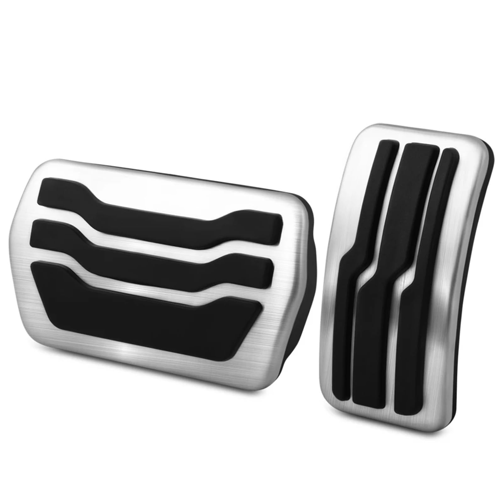 Fußablage Platte Autopedal-Gasbremspedalabdeckung, passend für Ford Focus 2 3 4 MK2 MK3 MK4 RS ST 2005–2023 Kuga Escape 2009–2020 Bremspedalabdeckung(2Pcs AT) von EGUIAS