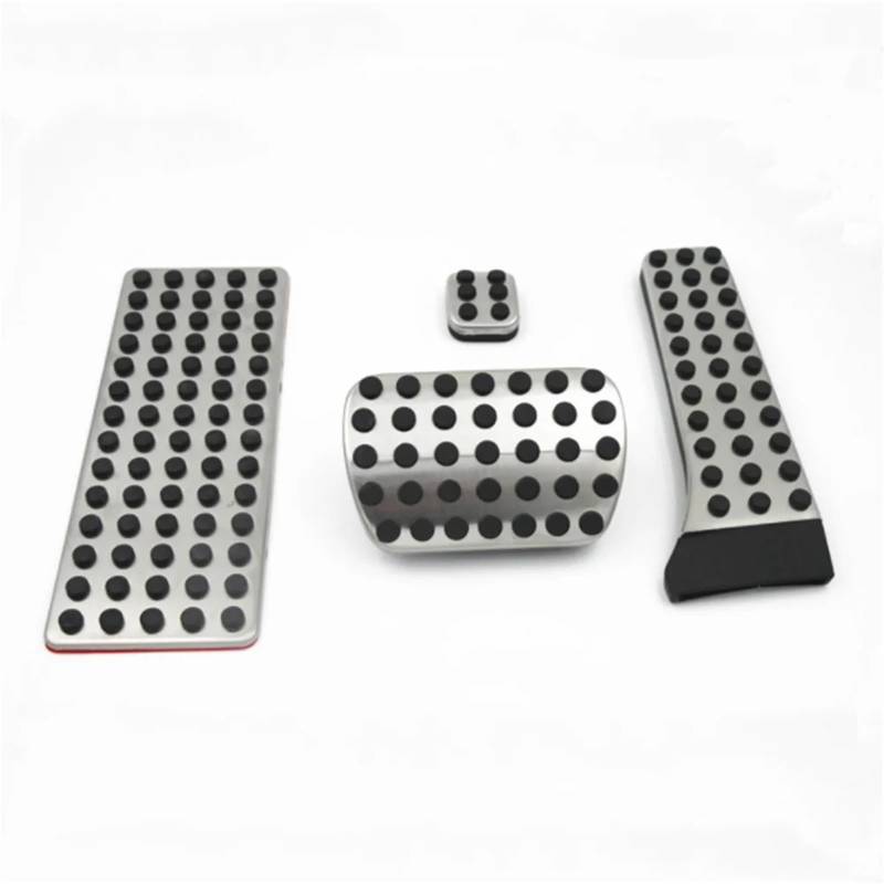 Fußablage Platte Edelstahl Auto Bremspedal fit Für Mercedes Benz AT CES GLK SLK CLS SL Klasse W203 W204 W211 W212 W210 Bremspedalabdeckung(1set) von EGUIAS