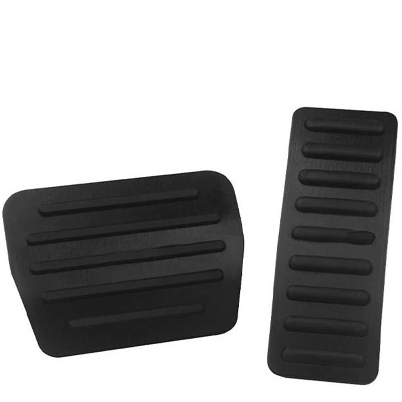 Fußablage Platte Fit für Chery Omoda 5 C5 FX 2022 2023 2024 Aluminium Auto Fuß Gaspedal Bremspedale Bremspedalabdeckung(AT Black) von EGUIAS