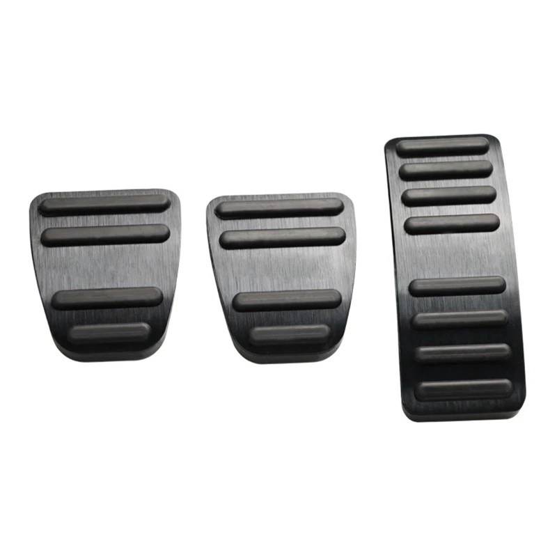 Fußablage Platte Fit für Chery Omoda 5 C5 FX 2022 2023 2024 Aluminium Auto Fuß Gaspedal Bremspedale Bremspedalabdeckung(MT Black) von EGUIAS
