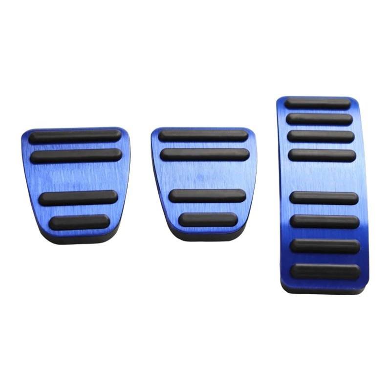 Fußablage Platte Fit für Chery Omoda 5 C5 FX 2022 2023 2024 Aluminium Auto Fuß Gaspedal Bremspedale Bremspedalabdeckung(MT Blue) von EGUIAS