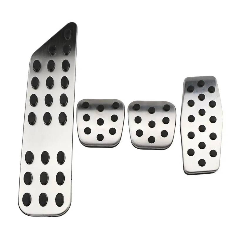 Fußablage Platte Fußstütze Pedal passend für Chevrolet Cruze passend für Opel Mokka VAUXHALL ASTRA J Insignia Sport Tourer Bremspedalabdeckung(4Pcs MT) von EGUIAS