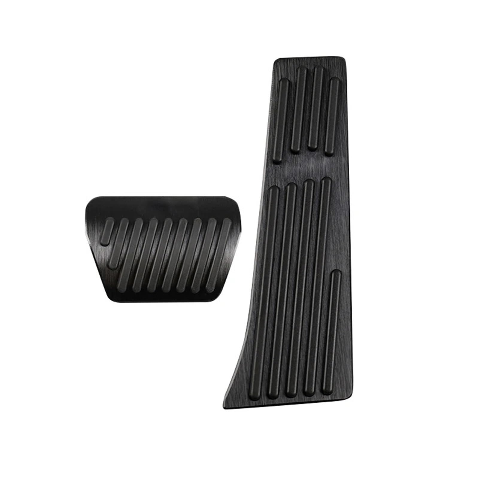 Fußablage Platte Passend für BMW IX5 IX 2021 2022 2023 2024 Autopedale Abdeckung Rutschfestes Pad Aluminiumzubehör Bremspedalabdeckung(AT Black 2pcs) von EGUIAS