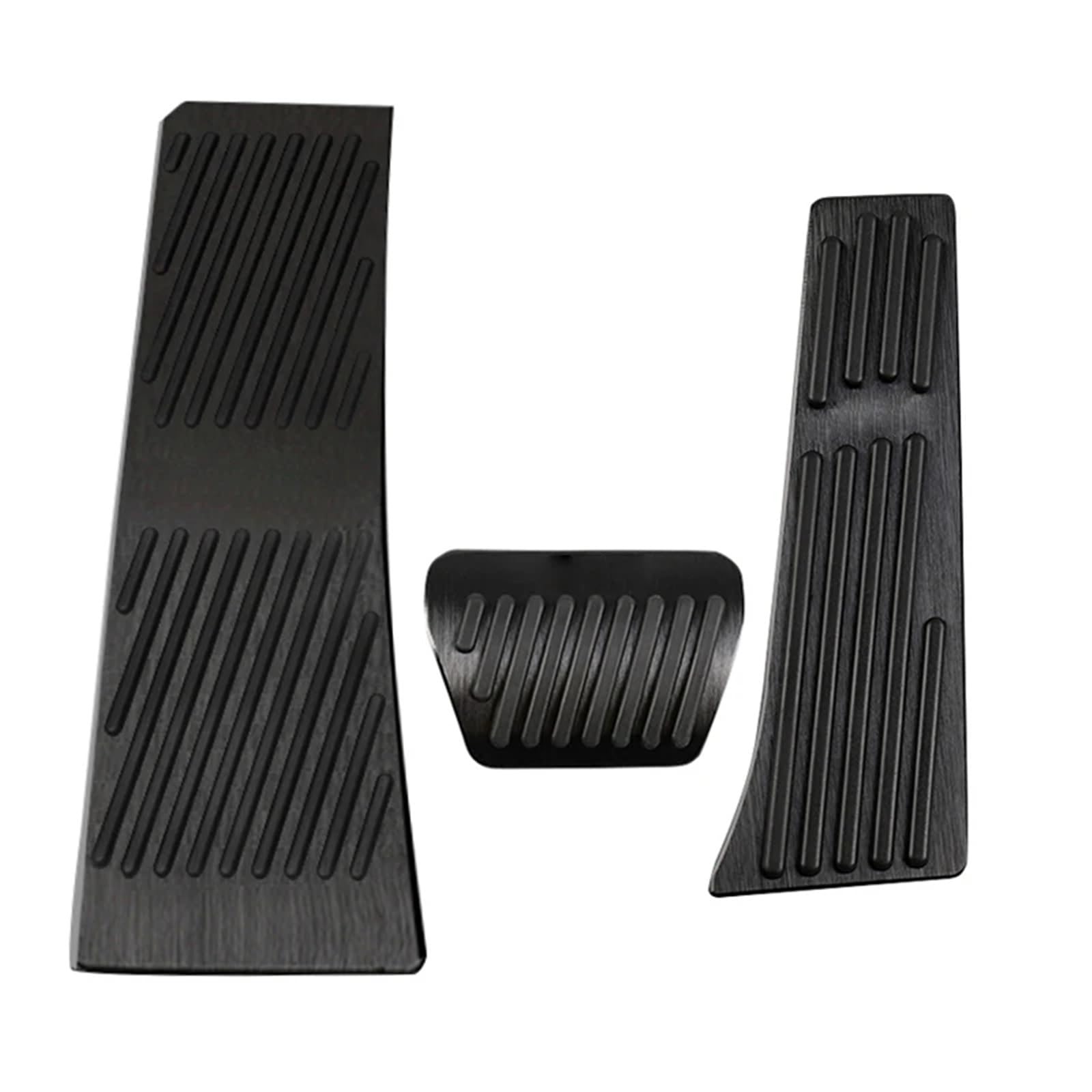 Fußablage Platte Passend für BMW IX5 IX 2021 2022 2023 2024 Autopedale Abdeckung Rutschfestes Pad Aluminiumzubehör Bremspedalabdeckung(Rest AT Black 3pcs) von EGUIAS