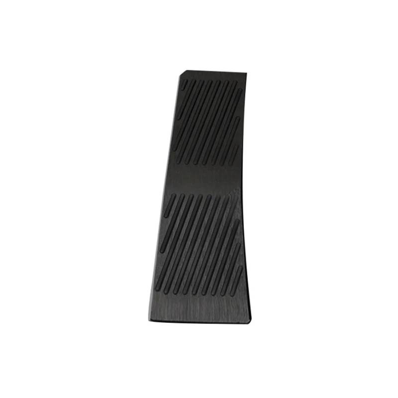 Fußablage Platte Passend für BMW IX5 IX 2021 2022 2023 2024 Autopedale Abdeckung Rutschfestes Pad Aluminiumzubehör Bremspedalabdeckung(Rest Black 1pcs) von EGUIAS