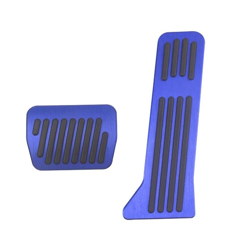 Fußablage Platte Passend für Mazda 2 3 6 Dome BM GL GJ CX-5 CX5 KE KF CX3 CX-3 CX7 CX-7 CX-8 CX8 CX9 CX-9 Auto-Pedalauflage Bremspedalabdeckung(AT 2pcs Blue) von EGUIAS