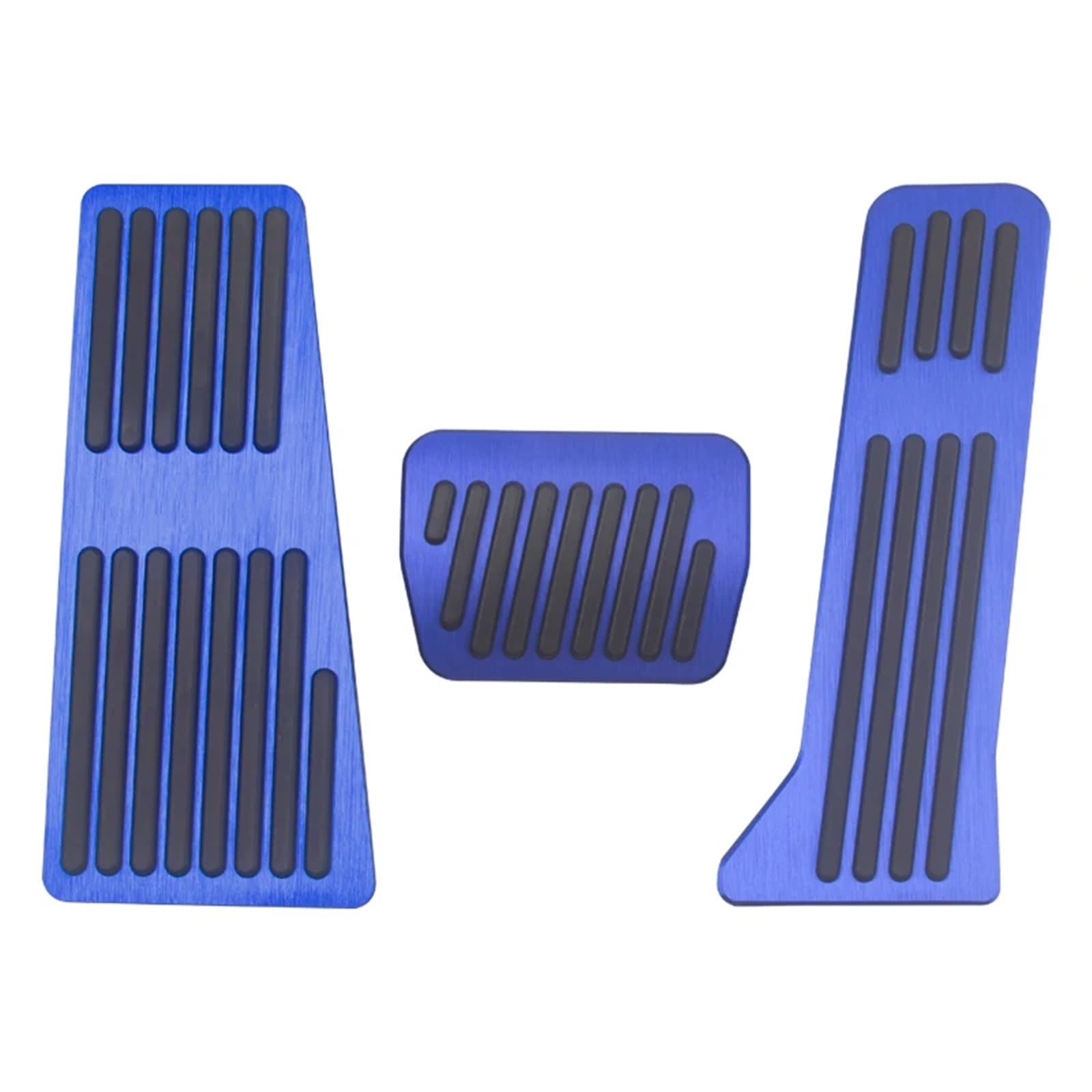 Fußablage Platte Passend für Mazda 2 3 6 Dome BM GL GJ CX-5 CX5 KE KF CX3 CX-3 CX7 CX-7 CX-8 CX8 CX9 CX-9 Auto-Pedalauflage Bremspedalabdeckung(LHD AT 3pcs Blue) von EGUIAS