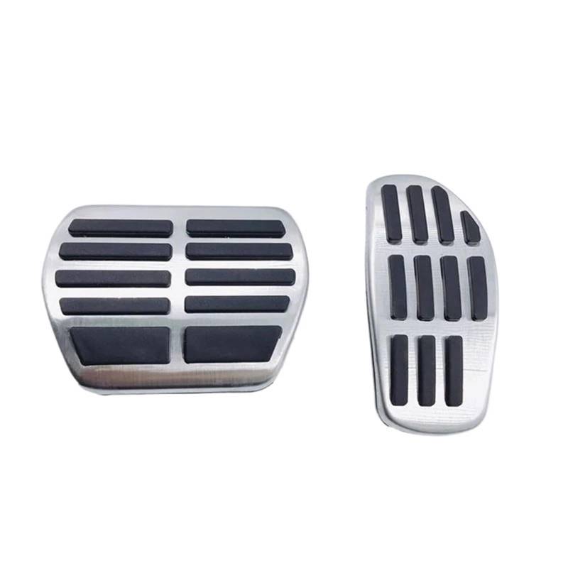 Fußablage Platte Passend für Nissan Qashqai J11 J12 2014 2015 2016 2017 2018 2019 2020 2021 2022 2023 Autopedalabdeckung Bremspedalabdeckung(Without Logo AT 2pcs) von EGUIAS