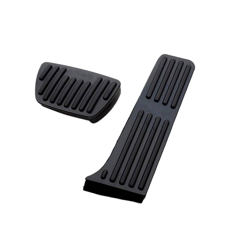 Fußablage Platte Passend für Toyota RAV4 XA50 Hybrid 2019 2020 2021 2022 2023 2024 Auto-Gas-Bremspedal-Pedalabdeckung Bremspedalabdeckung(2pcs Black) von EGUIAS