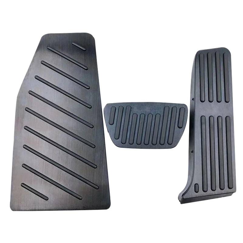 Fußablage Platte Passend für Toyota RAV4 XA50 Hybrid 2019 2020 2021 2022 2023 2024 Auto-Gas-Bremspedal-Pedalabdeckung Bremspedalabdeckung(3pcs Black) von EGUIAS