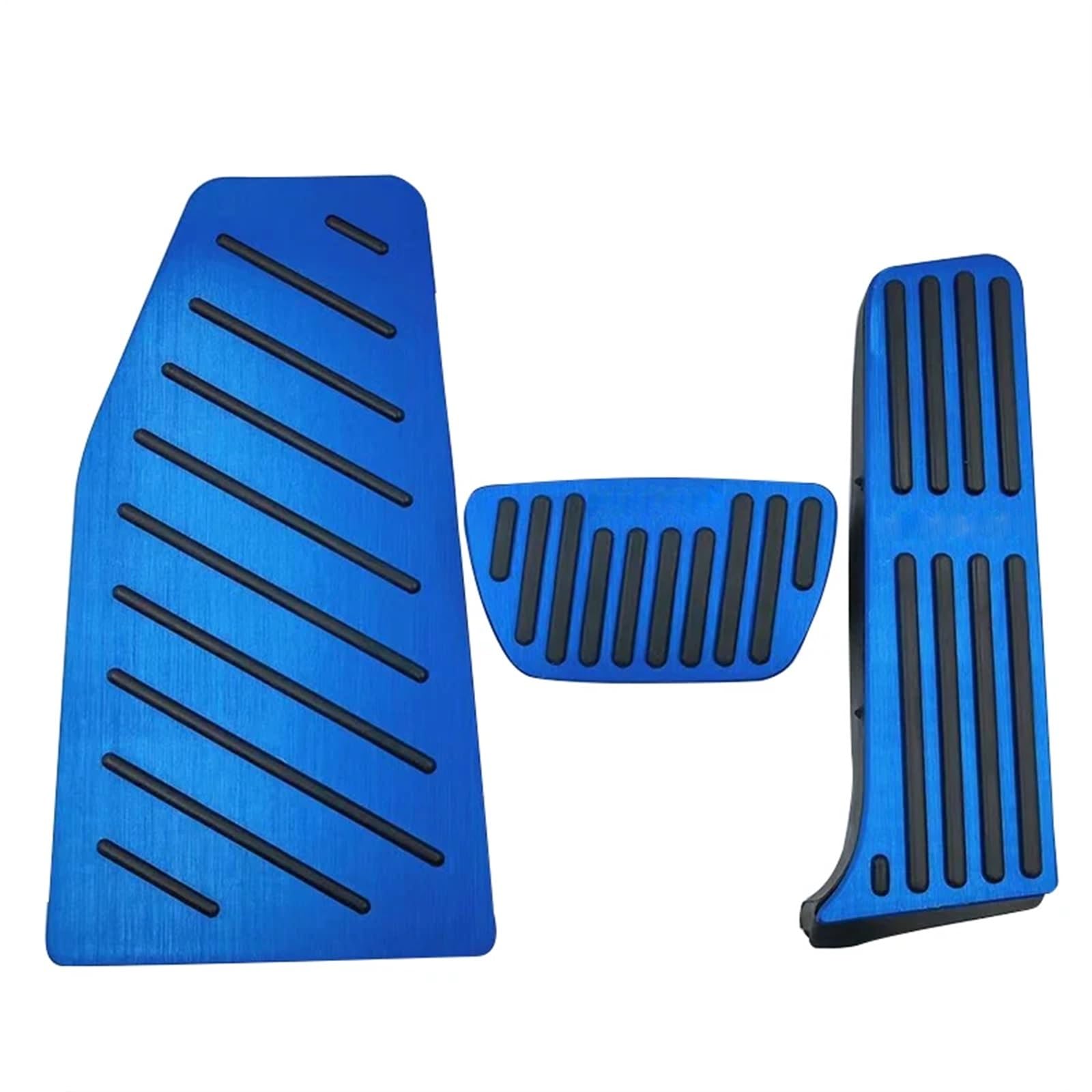Fußablage Platte Passend für Toyota RAV4 XA50 Hybrid 2019 2020 2021 2022 2023 2024 Auto-Gas-Bremspedal-Pedalabdeckung Bremspedalabdeckung(3pcs Blue) von EGUIAS