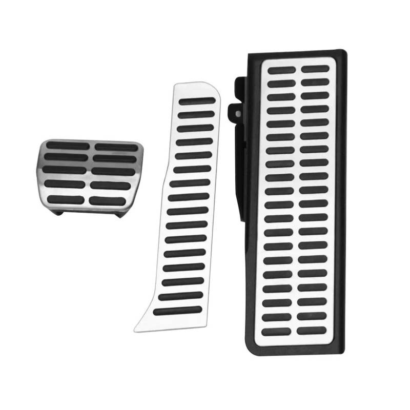 Fußablage Platte Passend für Volkswagen Golf 5 6 MK5 MK6 Scirocco CC Passat B6 B7 Shara Tiguan Passend für Jetta Mk6 Touran Vento Kaninchen-Autopedal Bremspedalabdeckung(Style 1 AT 3pcs) von EGUIAS