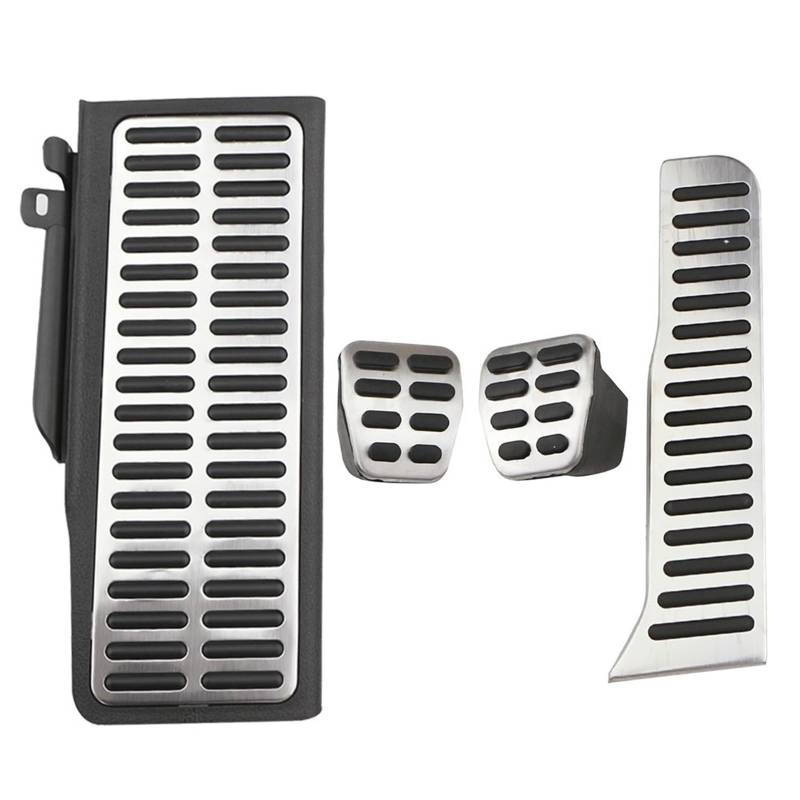 Fußablage Platte Passend für Volkswagen Golf 5 6 MK5 MK6 Scirocco CC Passat B6 B7 Shara Tiguan Passend für Jetta Mk6 Touran Vento Kaninchen-Autopedal Bremspedalabdeckung(Style 3 MT 4pcs) von EGUIAS