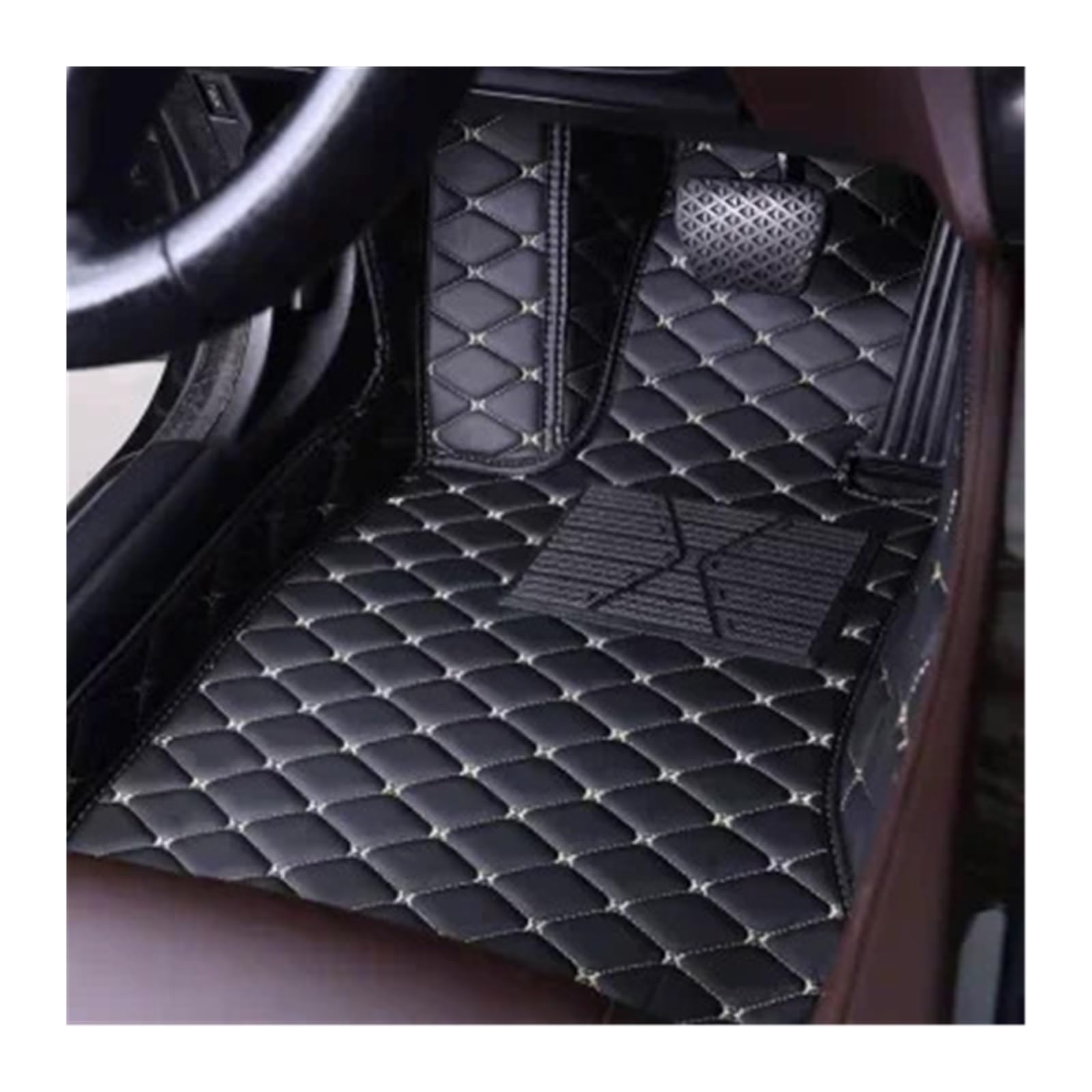 Gummimatten Auto Angepasst Spleißfarbe Auto Bodenmatte Fit Für Lexus CT CT200h ES ES300H ES350 ES Hybrid 2006-2024 Innen Autofußmatten-Set(Only The Driver,2010-2019) von EGUIAS