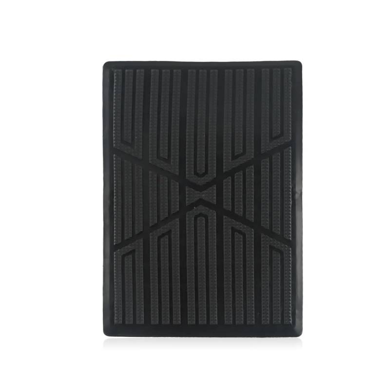 Gummimatten Auto Auto-Bodenmatte, Rutschfester Teppich-Patch mit 6 Schrauben, Auto-Teppichplatte, Bodenpolster, Fersen-Fußmatte, Pedal-Patch-Abdeckung Autofußmatten-Set von EGUIAS