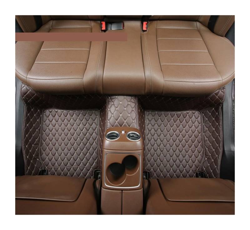 Gummimatten Auto Auto-Bodenmatte für Mazda Cx5 2017 2018 2019 2020 2021 2022 2023 2024, Diamant-Design, rutschfest, luxuriös, 1 Stück Autofußmatten-Set(Back Row-Coffee) von EGUIAS