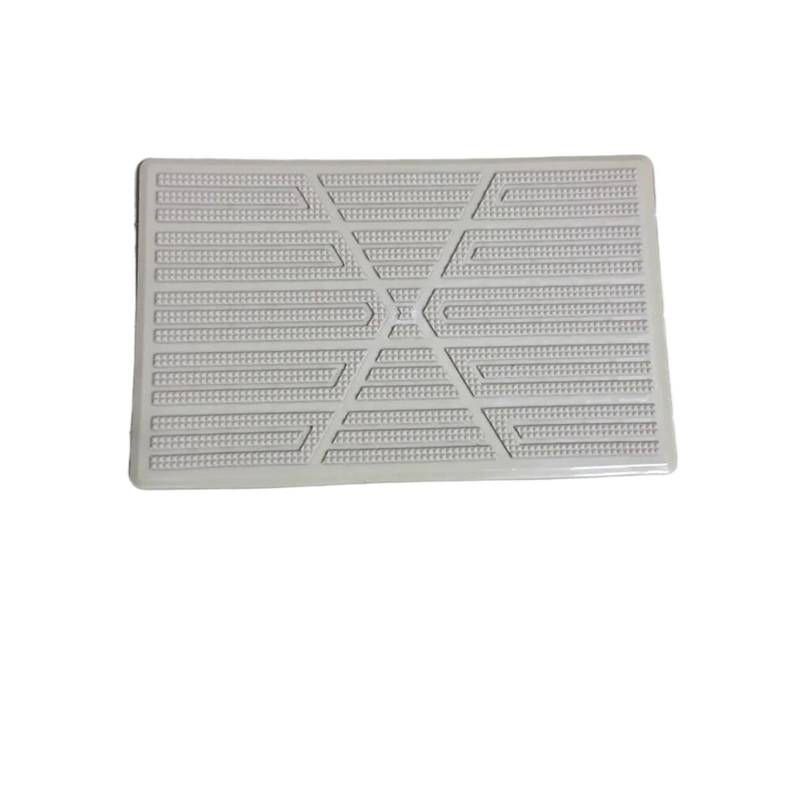 Gummimatten Auto Auto Fuß Teppich Pad Ferse Matte Pedal Patch Abdeckung Matte Anti-Skid Pedal Fuß Ferse Scuff Platte Auto Boden Matte Autofußmatten-Set(Beige) von EGUIAS