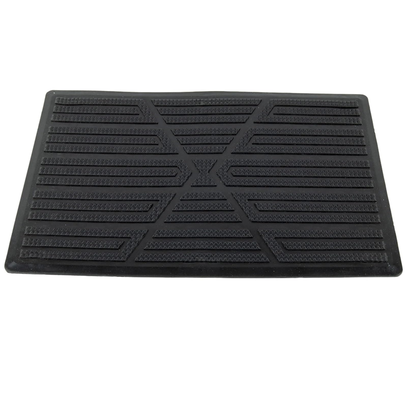 Gummimatten Auto Auto Fuß Teppich Pad Ferse Matte Pedal Patch Abdeckung Matte Anti-Skid Pedal Fuß Ferse Scuff Platte Auto Boden Matte Autofußmatten-Set(Black) von EGUIAS