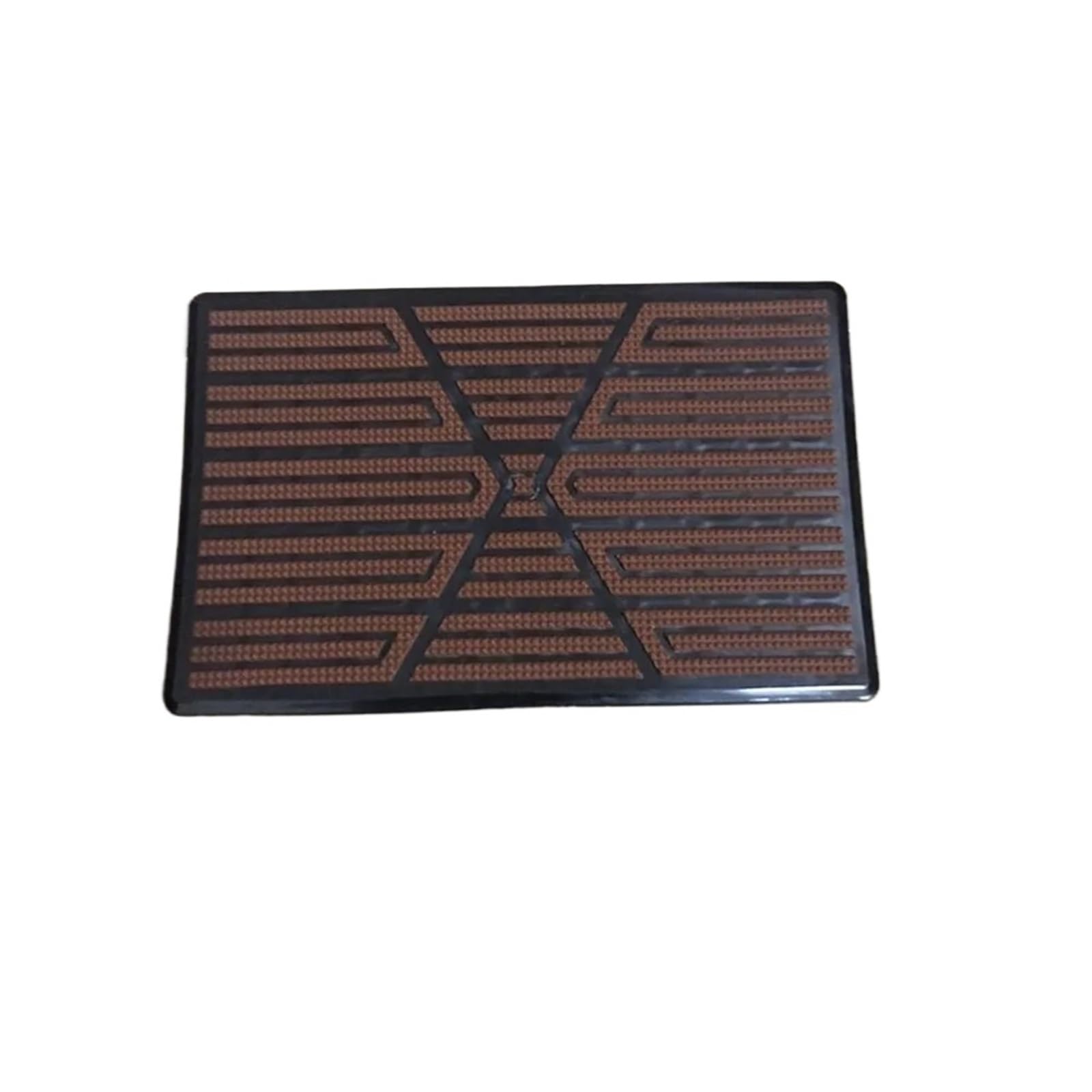 Gummimatten Auto Auto Fuß Teppich Pad Ferse Matte Pedal Patch Abdeckung Matte Anti-Skid Pedal Fuß Ferse Scuff Platte Auto Boden Matte Autofußmatten-Set(Brown) von EGUIAS
