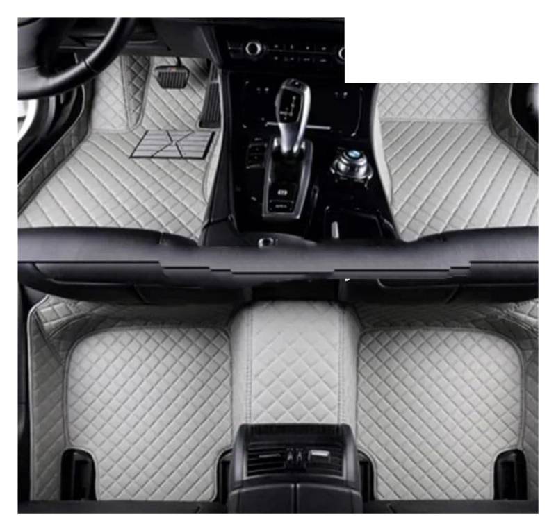 Gummimatten Auto Komplettset Auto-Fußmatten passend für BMW 7er E38 1994 1995 1996 1997 1998 1999 2000 2001 Jahr Innenraum Autofußmatten-Set(Left Hand Drive16) von EGUIAS