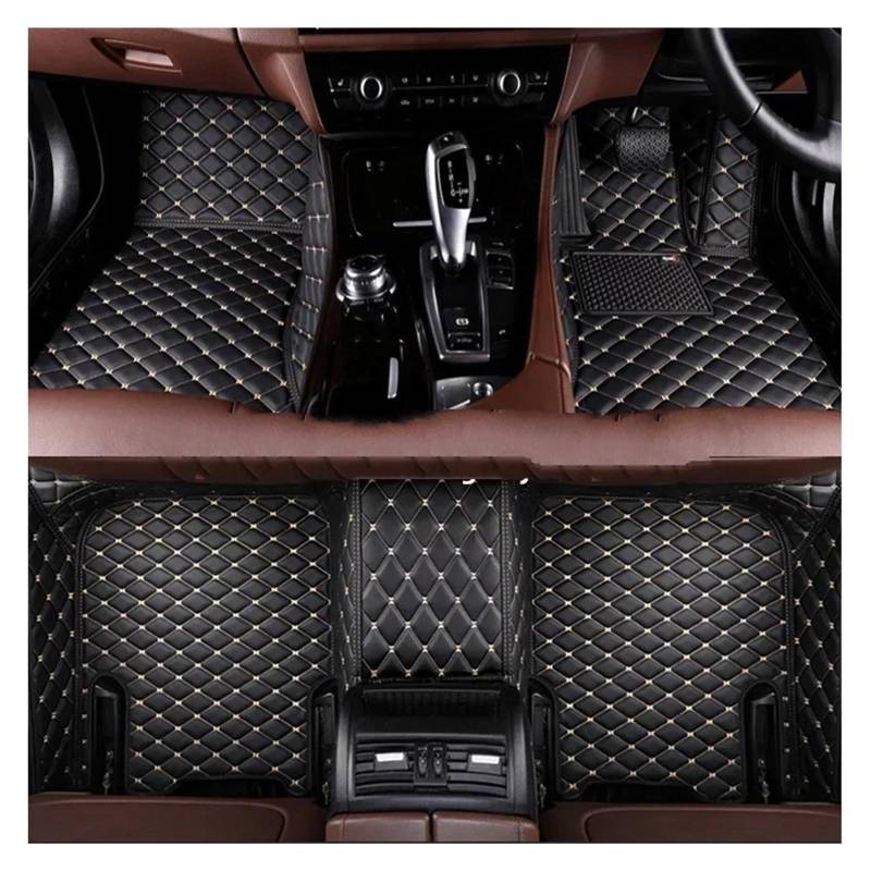 Gummimatten Auto Komplettset Auto-Fußmatten passend für BMW 7er E38 1994 1995 1996 1997 1998 1999 2000 2001 Jahr Innenraum Autofußmatten-Set(Left Hand Drive18) von EGUIAS