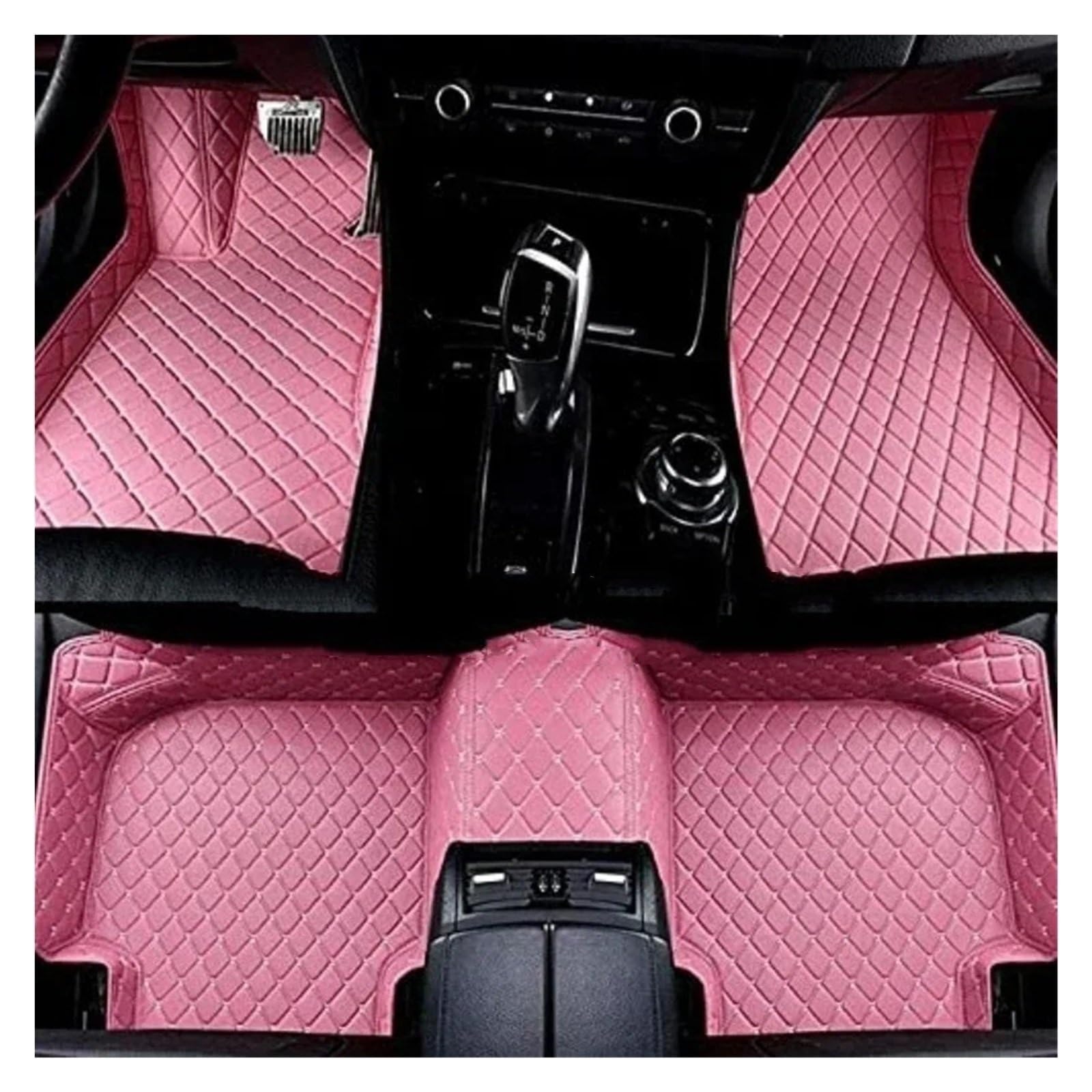 Gummimatten Auto Komplettset Auto-Fußmatten passend für BMW 7er E38 1994 1995 1996 1997 1998 1999 2000 2001 Jahr Innenraum Autofußmatten-Set(Left Hand Drive6) von EGUIAS
