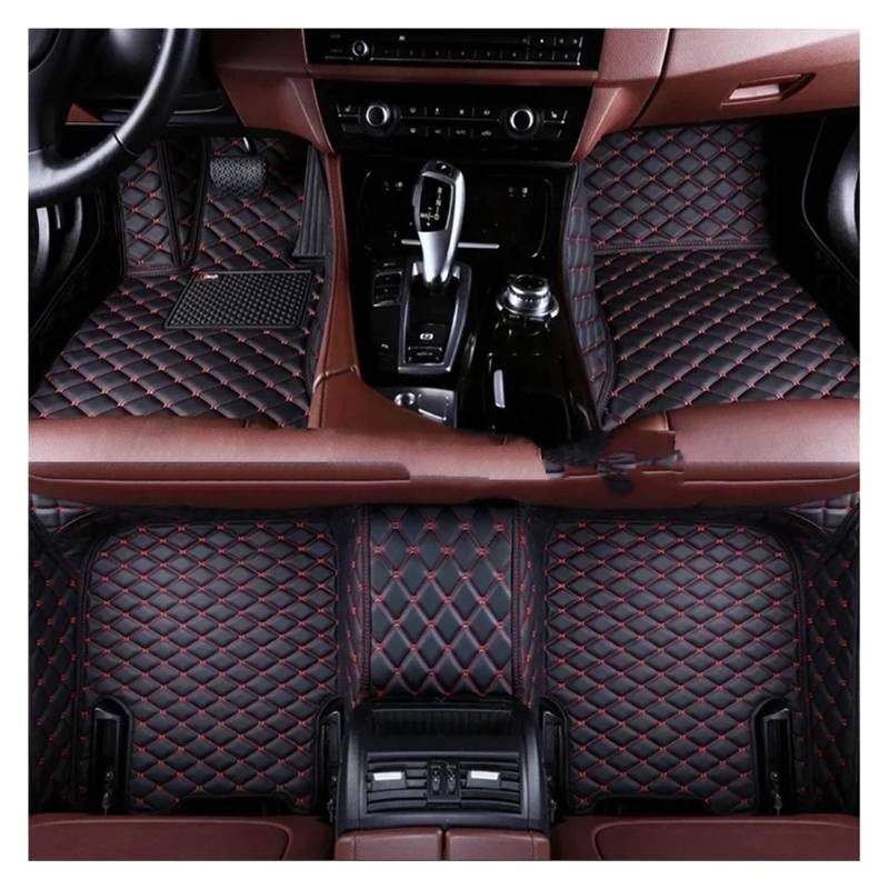 Gummimatten Auto Komplettset Auto-Fußmatten passend für BMW 7er E38 1994 1995 1996 1997 1998 1999 2000 2001 Jahr Innenraum Autofußmatten-Set(Left Hand Drive8) von EGUIAS