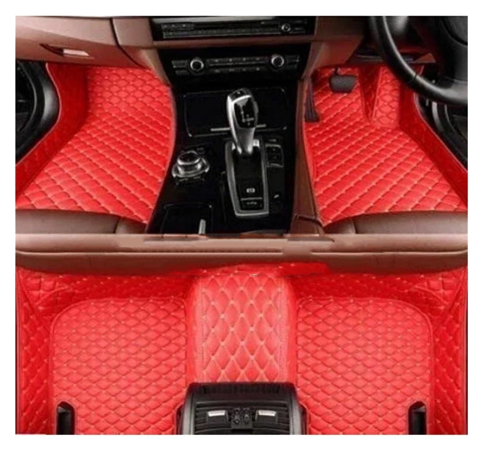 Gummimatten Auto Komplettset Auto-Fußmatten passend für BMW 7er E38 1994 1995 1996 1997 1998 1999 2000 2001 Jahr Innenraum Autofußmatten-Set(Right Hand Drive) von EGUIAS