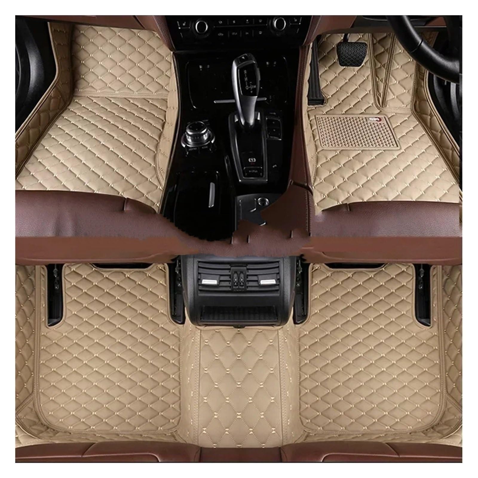 Gummimatten Auto Komplettset Auto-Fußmatten passend für BMW 7er E38 1994 1995 1996 1997 1998 1999 2000 2001 Jahr Innenraum Autofußmatten-Set(Right Hand Drive13) von EGUIAS