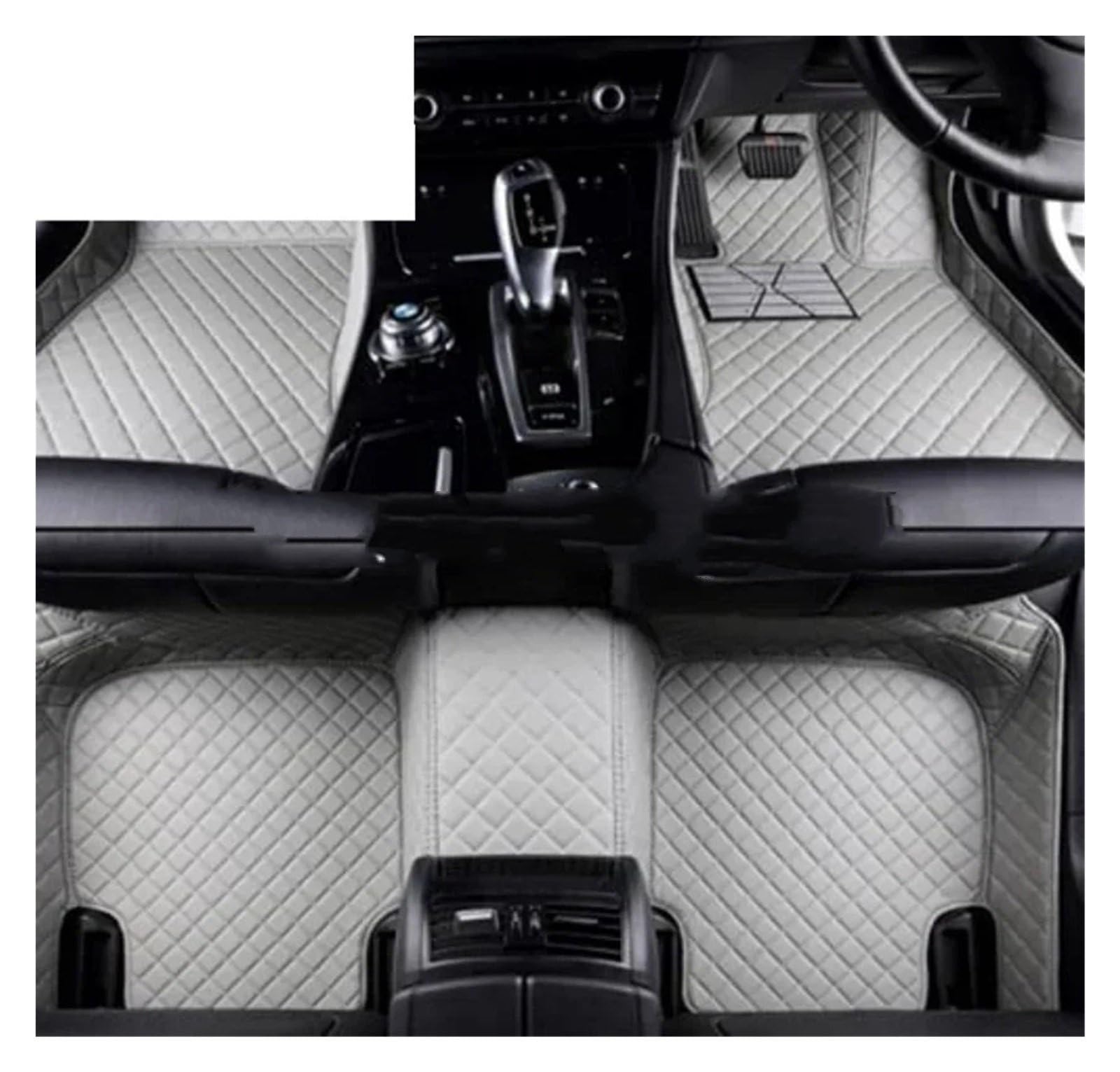 Gummimatten Auto Komplettset Auto-Fußmatten passend für BMW 7er E38 1994 1995 1996 1997 1998 1999 2000 2001 Jahr Innenraum Autofußmatten-Set(Right Hand Drive15) von EGUIAS