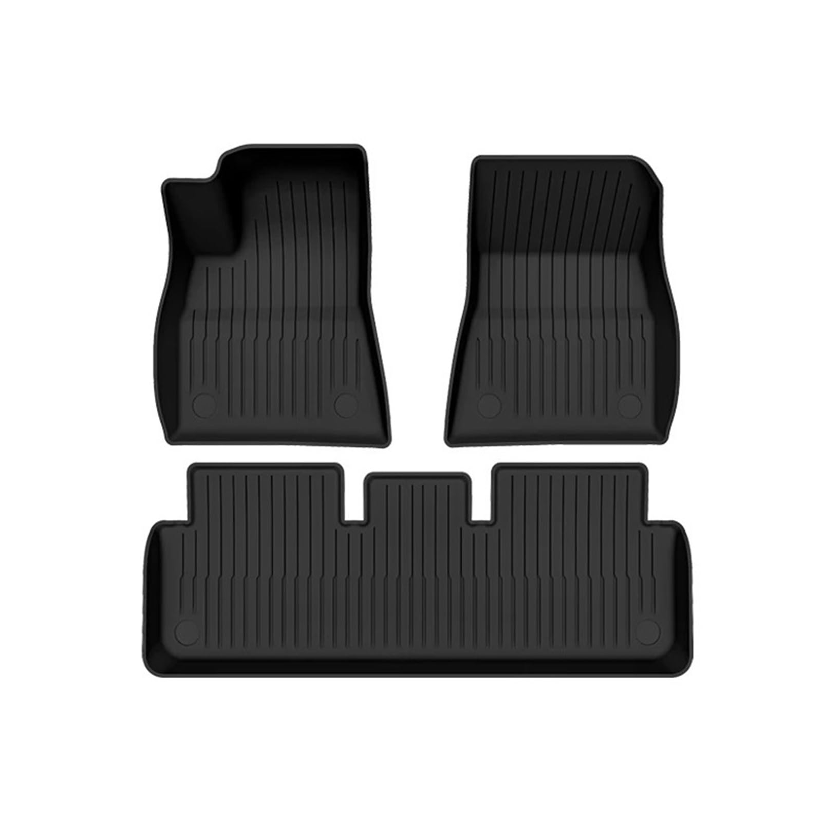 Gummimatten Auto PASSEND FÜR Tesla Auto-Kofferraummatte Modell Y Modell 3 High Land Bodenmatte 2021-2024 Gepäckmatte TPE Wasserdicht Anti-Rutsch Autofußmatten-Set(for Model 3 19-22) von EGUIAS
