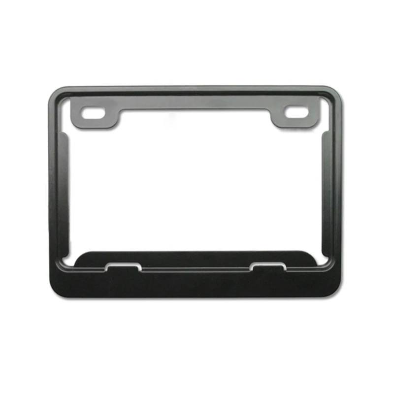 Kennzeichenhalter Aluminium-Nummernschildrahmen, Motorrad-Nummernschildhalter, passend für vorne und hinten, 2 Löcher, universell(1) von EGUIAS