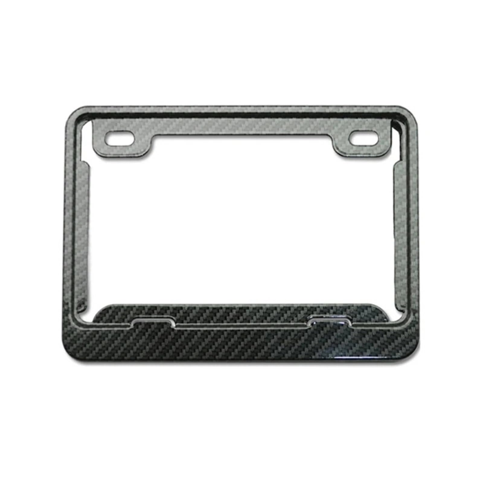 Kennzeichenhalter Aluminium-Nummernschildrahmen, Motorrad-Nummernschildhalter, passend für vorne und hinten, 2 Löcher, universell(2) von EGUIAS
